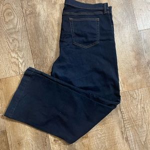 Gap long and lean flared leg jeans.  Size 18